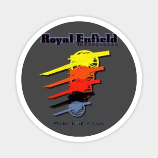Retro Royal Enfield Motorcycles Made Like a Gun MotorManiac Magnet